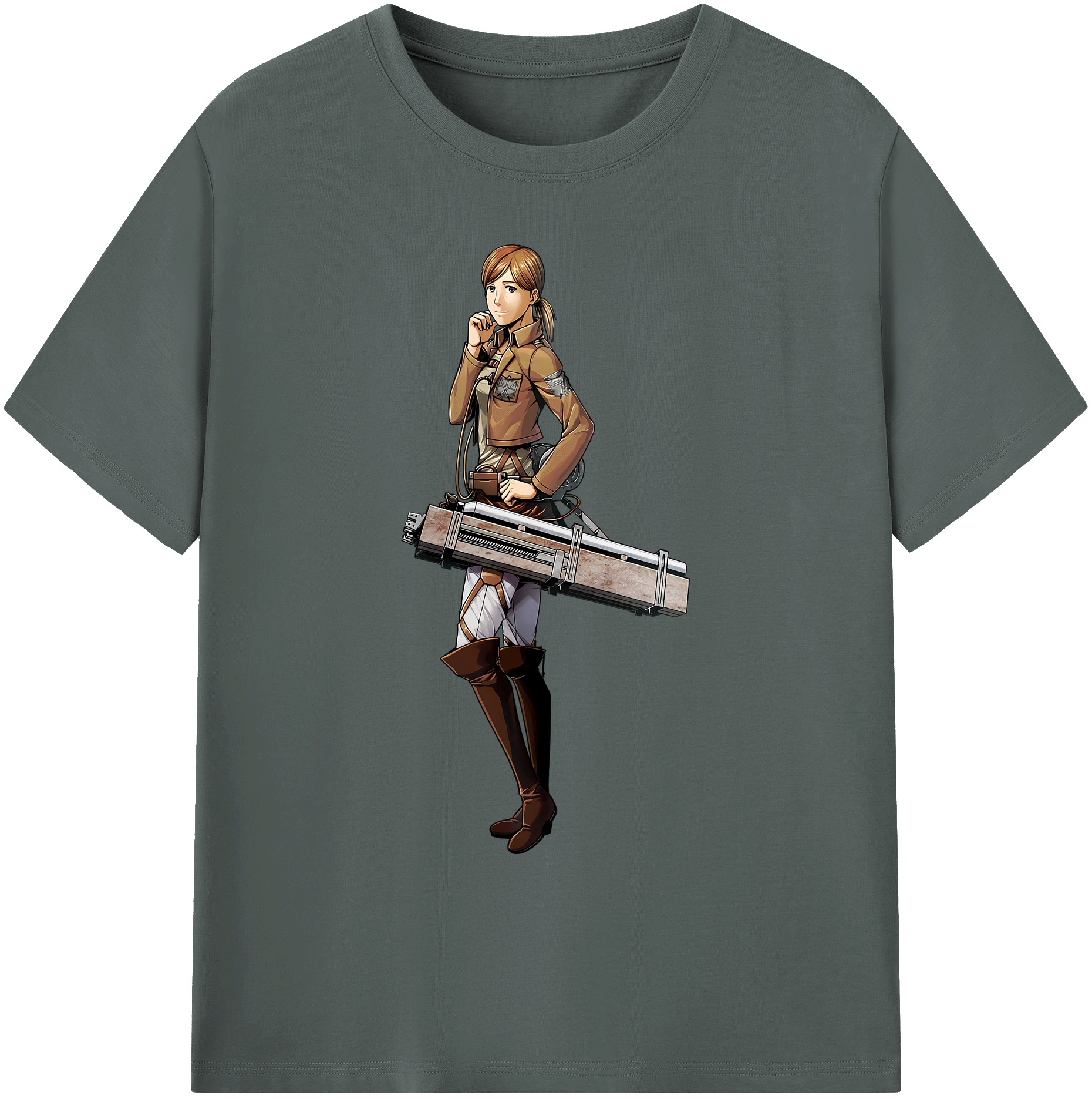 （画像用） 進撃の巨人 Attack on Titan 綿100％ メンズ半袖Tシャツ｜肌触りやわらか＆通気性
